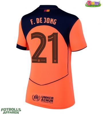 Barcelona Frenkie de Jong #21 Tredje Tröja Kvinnor 2025-26 Kortärmad